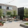 Relaxdays – parawan, wzór żaluzjowy, do ogrodu, na balkon i Podgląd zdjęcia produktu 2
