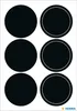 HERMA Tafeletiketten Kreise schwarz 12St. Voir les images du produit 3
