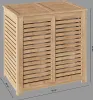 Dvojitý koš na prádlo 100 L, Bamboo Náhled obrázku produktu 15