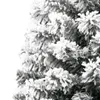 vidaXL Künstlicher Halb-Weihnachtsbaum mit Schnee Schlank Produktbild-Vorschau 24
