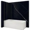 Silla Aston Badewannenaufsatz 90x150 cm Schwarz, Produktbild-Vorschau 1