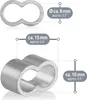 com-four® 24x Seilklemme 6mm - Würgeklemmen aus Aluminium - Produktbild-Vorschau 6