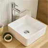 Lavabo da appoggio quadrato in Vetroceramica bianca AONI da Anteprima dell’immagine prodotto 4