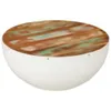 The Living Store 2-tlg. Couchtisch-Set Halbkugel Altholz Produktbild-Vorschau 8