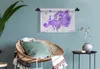 MuchoWow® Wandteppich Wandbehang Europa - Weltkarte - Farbe Produktbild-Vorschau 6