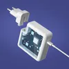 A cutaway view of a white USB-C power adapter showing its internal circuitry, with a detachable European plug shown separately. Produktbild-Vorschau