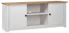 vidaXL TV skříňka bílá 120x40x50 cm Masivní dřevo Panama Náhled obrázku produktu 8