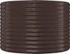 vidaXL Zvýšená posteľ Pozinkovaná oceľ 100x100x68 cm Hnedá Náhľad obrázku produktu 3
