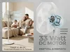 Fakir VC 80 DC, Domácí vrtulový ventilátor, Černá, Bílá, Náhled obrázku produktu 8