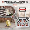 HOMCOM Skládací schodolez s 6 koly, teleskopickou rukojetí, Náhled obrázku produktu 5
