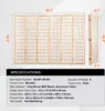 A multi-panel room divider is shown with dimensions and specifications. Voir les images du produit