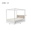 Himmelbett 140x200cm Doppelbett (Ohne Matratze) Holzbett Produktbild-Vorschau 6