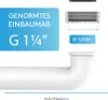 Bächlein G 1 1/4 Zoll Raumsparsiphon fürs Badezimmer - 32 Produktbild-Vorschau 2