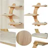 Katzen Kletterwand 3-stufig Wandkratzbaum Produktbild-Vorschau 2