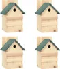 vidaXL Maisons pour oiseaux 4 pcs. 23x19x33 cm bois de Voir les images du produit 7