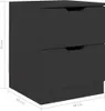 VidaXL 326726, Schwarz, MDF-Platten, Holz, 400 mm, 400 mm, Produktbild-Vorschau 7