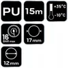 NEO TOOLS Spiralschlauch 12 x 17 mm/15 m (bis max. 16 bar, Produktbild-Vorschau 2