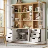 Mobile da cucina alto Flieks con 6 ampi cassetti e ante in Anteprima dell’immagine prodotto 2