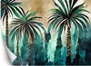 Vlies fototapete Tropische Palmen Aquarell 250x175 cm Feeby Produktbild-Vorschau 1