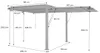sweeek - Wand Pergola Palace 3x3m mit Lamellendach + 1 Produktbild-Vorschau 5