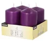 24 Stumpenkerzen lila Ø 50 mm · 80 mm mit Flachkopf Produktbild-Vorschau 2