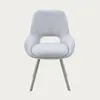 HOMLA ALAGI Stuhl in Stoff grau 57x63x82 cm Produktbild-Vorschau 2
