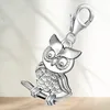 Eule Charm Anhänger für kluge Herzen auf einem Ast I Echtschmuck Produktbild-Vorschau