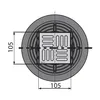 AlcaDrain Bodenablauf 105×105/50/75 mm mit einem Produktbild-Vorschau 5