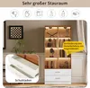 Merax Glasvitrine mit 2 Schubladen, mit LED, Hochschrank, Produktbild-Vorschau 7
