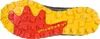 Sohle des Trailrunning-Schuhs "Lycan II" von La Sportiva; mit gelben und roten Profilstollen. Productafbeelding-voorbeeld