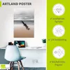 ARTland Poster Stille Küste Buhnenreihe am Ostseestrand Produktbild-Vorschau 3