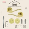 DOMINO Türgriff Drückergarnitur WC -Badezimmer Set | Produktbild-Vorschau 9