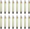 A grid of 16 LED filament shaft candles arranged in two rows of eight. Produktbild-Vorschau