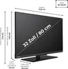 Toshiba 32LV3F63DA Fernseher 32 Zoll Smart TV VIDAA Full HD Produktbild-Vorschau 3