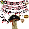 Geburtstagsdeko Halloween Piraten Thema,Happy Birthday Produktbild-Vorschau 2