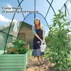Serre Outsunny avec porte coulissante, 2 fenêtres, serre en Voir les images du produit 8