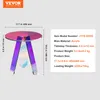 A product image showing an acrylic side table with its dimensions and specifications. Anteprima dell’immagine prodotto