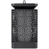 A black solar lantern with a decorative patterned cage. Podgląd zdjęcia produktu
