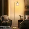 Retro stojaca lampa zo skla 170 cm stojaca lampa s nožným Náhľad obrázku produktu 6