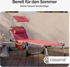 CASARIA® Sonnenliege Klappbar Wetterfest Gartenliege mit Produktbild-Vorschau 2