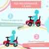 HOMCOM Porteur enfant véhicule à pousser, porteur bébé avec Voir les images du produit 7