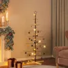 vidaXL Weihnachtsbaum Metall mit Holzständer Schwarz 150 cm Produktbild-Vorschau 2