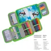 itenga Schüler-Etui Mäppchen Fussball 28 teilig 1-Zipper Produktbild-Vorschau 3