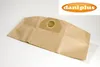 A brown paper vacuum cleaner bag is laid out on a white background, with a logo in the top right corner. Produktbild-Vorschau