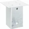 vidaXL Supporto per palo quadrato 12 pezzi argento 91x91mm Anteprima dell’immagine prodotto 6