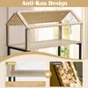 Kleintierkäfig Nagerkäfig aus Holz, Kleintiergehege Produktbild-Vorschau 8
