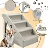 Hundetreppe 4-Stufen Hunderampe für Hunde & Katzen bis Produktbild-Vorschau 3