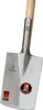 A close-up studio shot of a garden spade with a wooden handle. Náhľad obrázku produktu