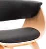 Esszimmerstuhl Schwarz Bugholz und Kunstleder Produktbild-Vorschau 5