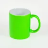 craftcut® Sublimationstasse NEON-GREEN - 11 oz/330 ml Produktbild-Vorschau 1